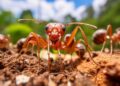 Ant Colony Rebuilds After Fire
