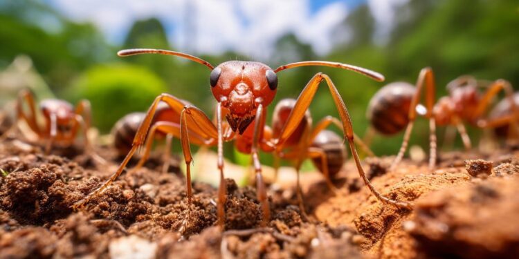 Ant Colony Rebuilds After Fire